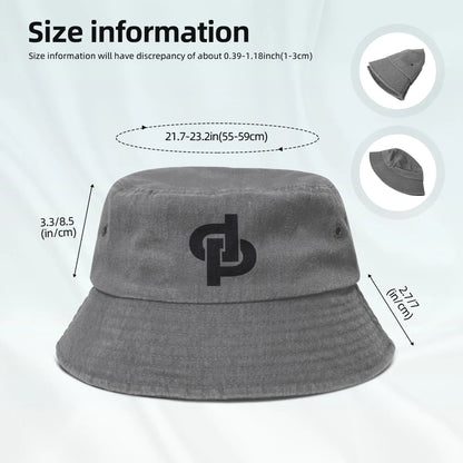 Beach Hatwear Rapper Jul Hip Hop Washed Denim Bucket Hat