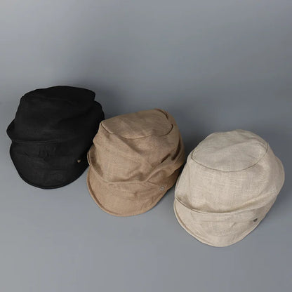 Spring Summer Washed Denim Newsboy Cap