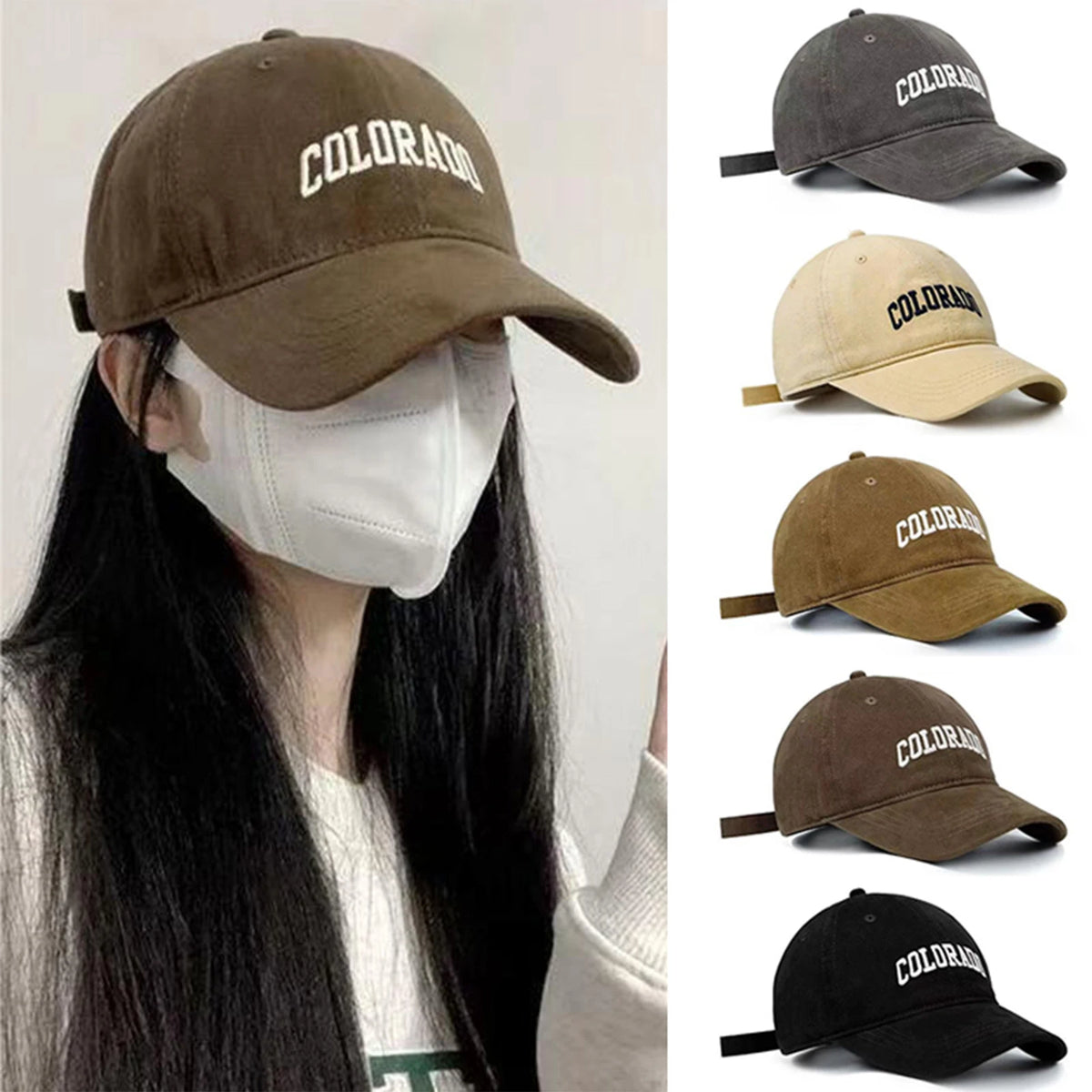 Soft Cotton Baseball Caps Solid Letter Embroidery Men Women