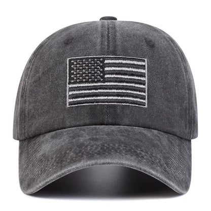 Washed Vintage Letter Baseball Cap Versatile For Men And Women