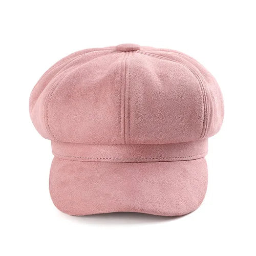 Autumn Winter Outdoor Casual Suede Fabric Hats & Caps Fashion Solid Color