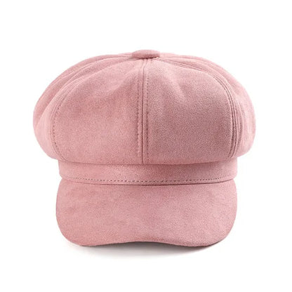 Autumn Winter Outdoor Casual Suede Fabric Hats & Caps Fashion Solid Color
