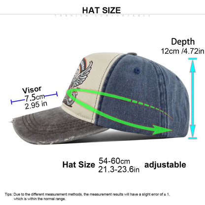 Men Women Cotton Retro Printed Cap