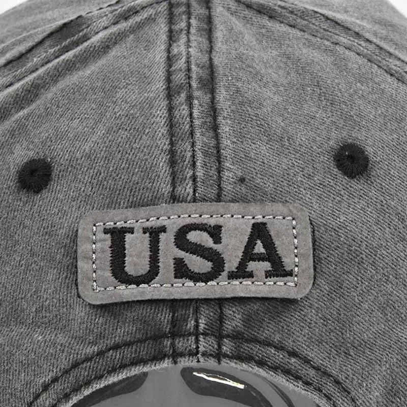 Unisex Tactical Military Baseball Cap Fashion Cotton USA American Flag