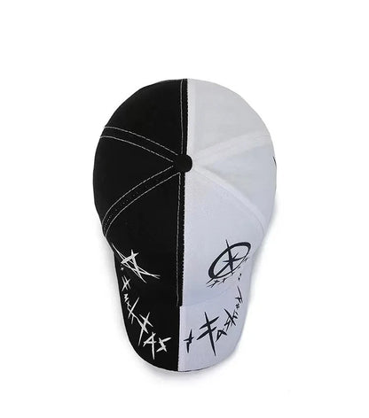 Spring/Summer New Korean Fashion Letter Baseball Hat with Personalized Splicing Print Street