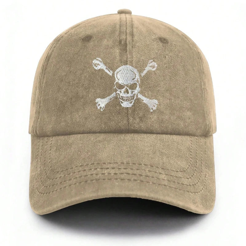 1pc Skull And Crossbones Baseball Cap For Men Women