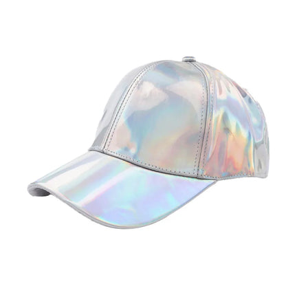 Unisex PU Rainbow Color Changing Baseball Hat