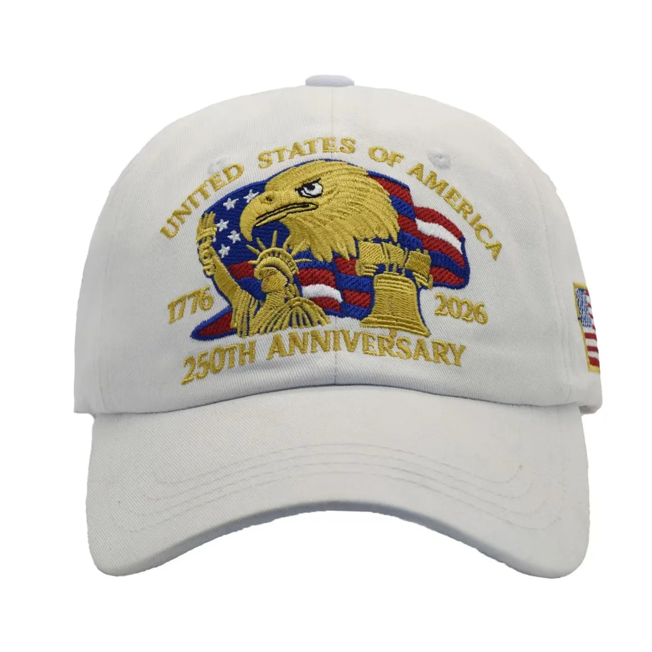 US 250th Anniversary Cap Retro Washed Patriotic Cap Hat for Men & Women