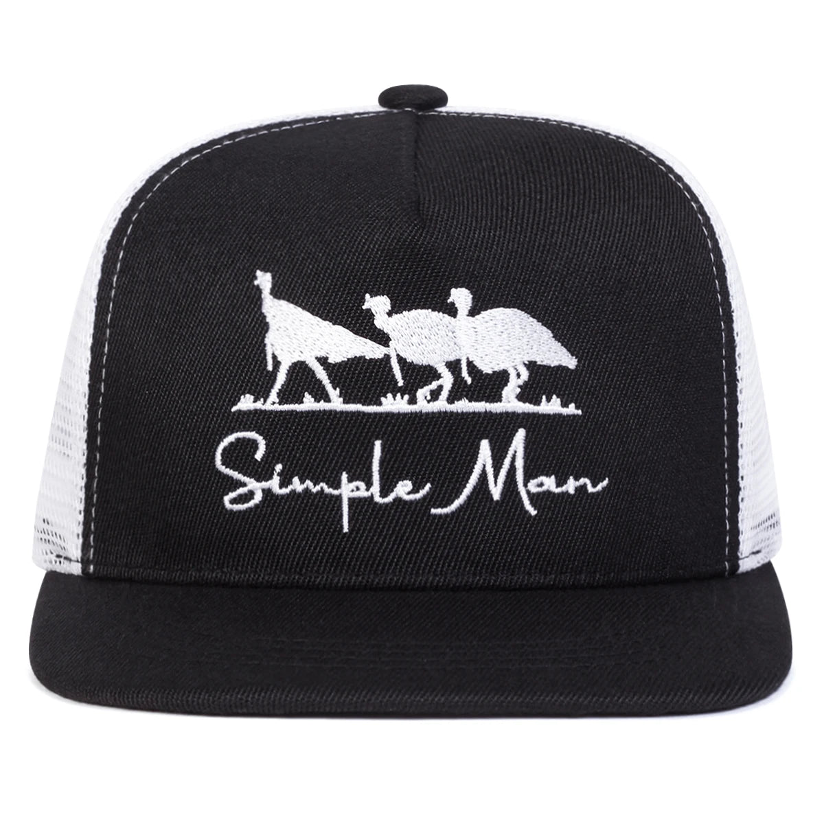 Unisex Simple Man Letter Embroidery Hip-hop Net Hats Spring Summer Snapback Cap