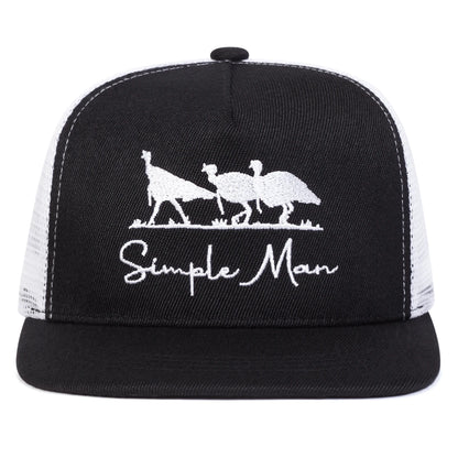 Unisex Simple Man Letter Embroidery Hip-hop Net Hats Spring Summer Snapback Cap
