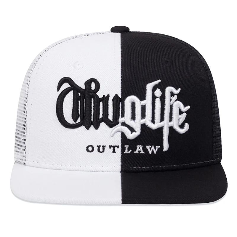 Fashion Fastball Cap Thuglife Embroidery Hiphop Baseball Cap