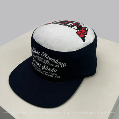 New Men Women Color Block Letter Embroidery Plaid Baseball Hats