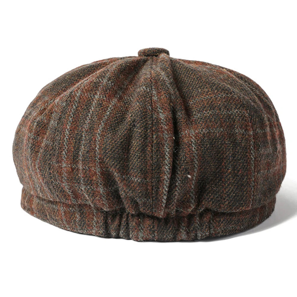 Men Women Retro Artist Painter Plaid Beret Hat