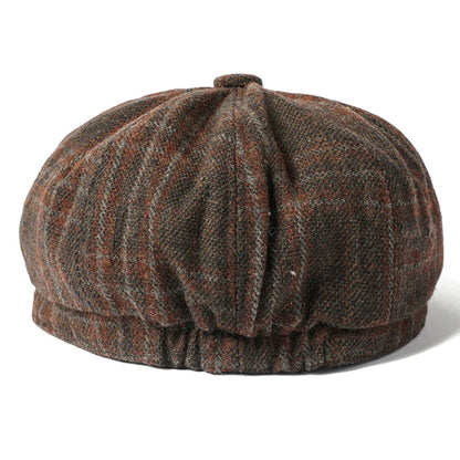 Men Women Retro Artist Painter Plaid Beret Hat