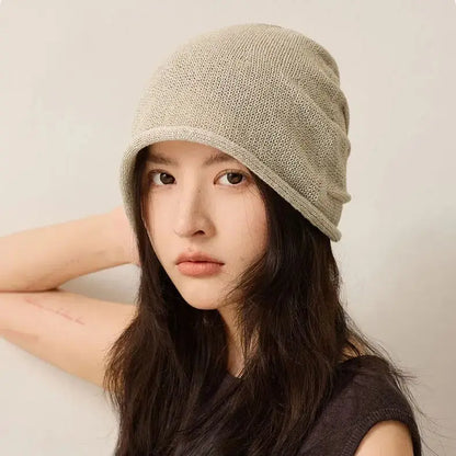 Stretchy, Lightweight Soft Women's Fashion Pullover Hat – Soft Beanie