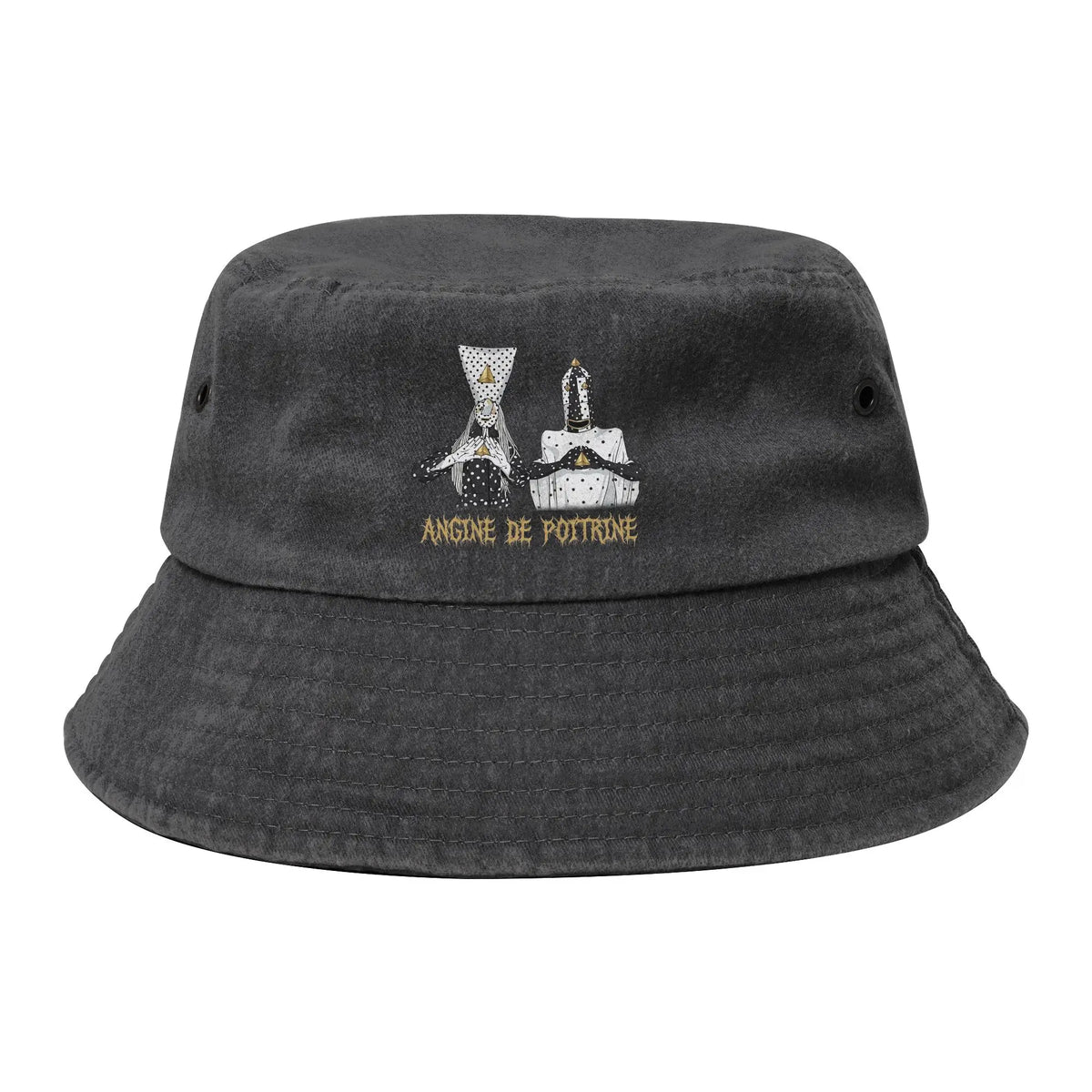 Men Women Distressed Denim Sun Hat  Bob Hat Fishing Cap Hiking