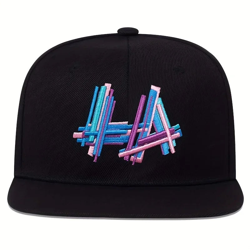 Unisex LA Letter Embroidery Hip-Hop Hats Spring Autumn Outdoor