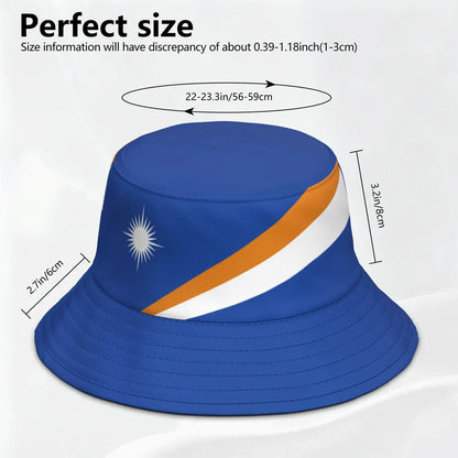 Marshall Islands Fisherman Hats Free Custom Made Name Number Bucket Cap