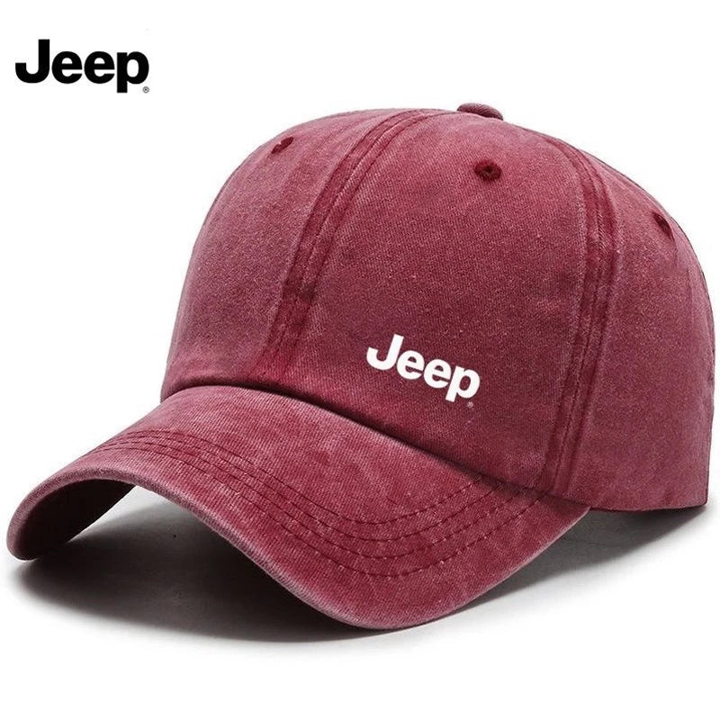 Jeep Men's Washed Retro Fabric Baseball Cap