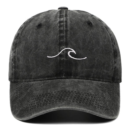 Spring and Summer Embroidered Ripple Baseball Caps for Men and Women