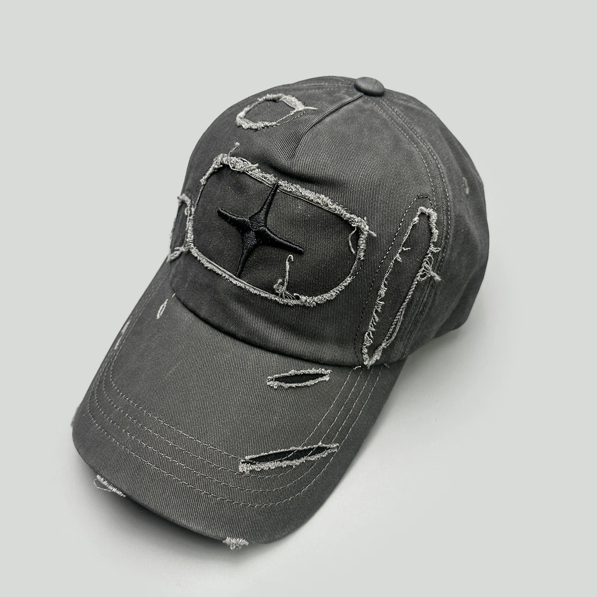 Broken Style Cross Star Letter Embroidery Baseball Hats
