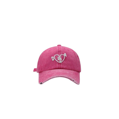 Cute Cotton Love Heart Baseball Cap