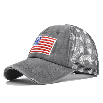 New Embroidered USA Flag Baseball Hat Men