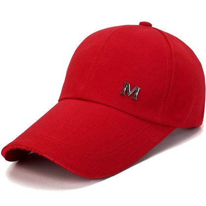 Men Women Baseball Cap Summer Cotton Hat Cap Adult Sport Sun Hat Casual Long Brim Sunscreen Golf Cap