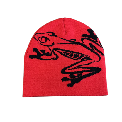 High Quality Frog Knit Hat Keep Warm Ear Protection Winter Autumn Hats
