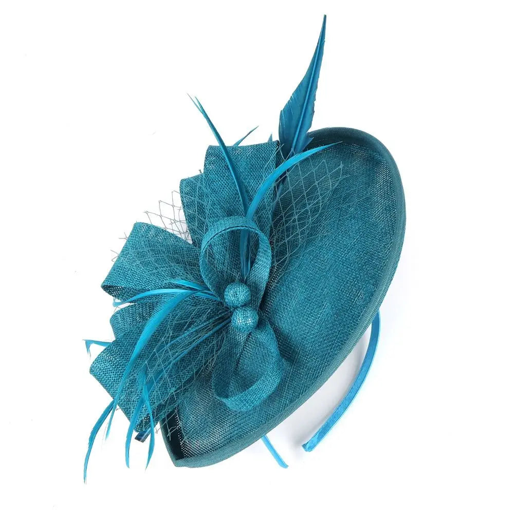 New Flower Feather Tea Party Evening Party Fascinator Hat Mesh Hair Band