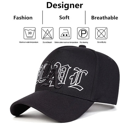 Unisex Gothic LA Embroidery Baseball Caps Spring Autumn