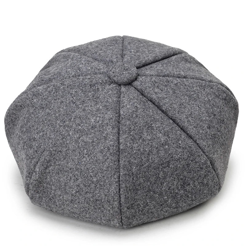Woolen Solid Color Beret Fashion Outdoor Cotton Hat