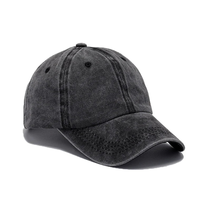 2026 Vintage Washed Denim Baseball Cap 100% Cotton Dad Hat