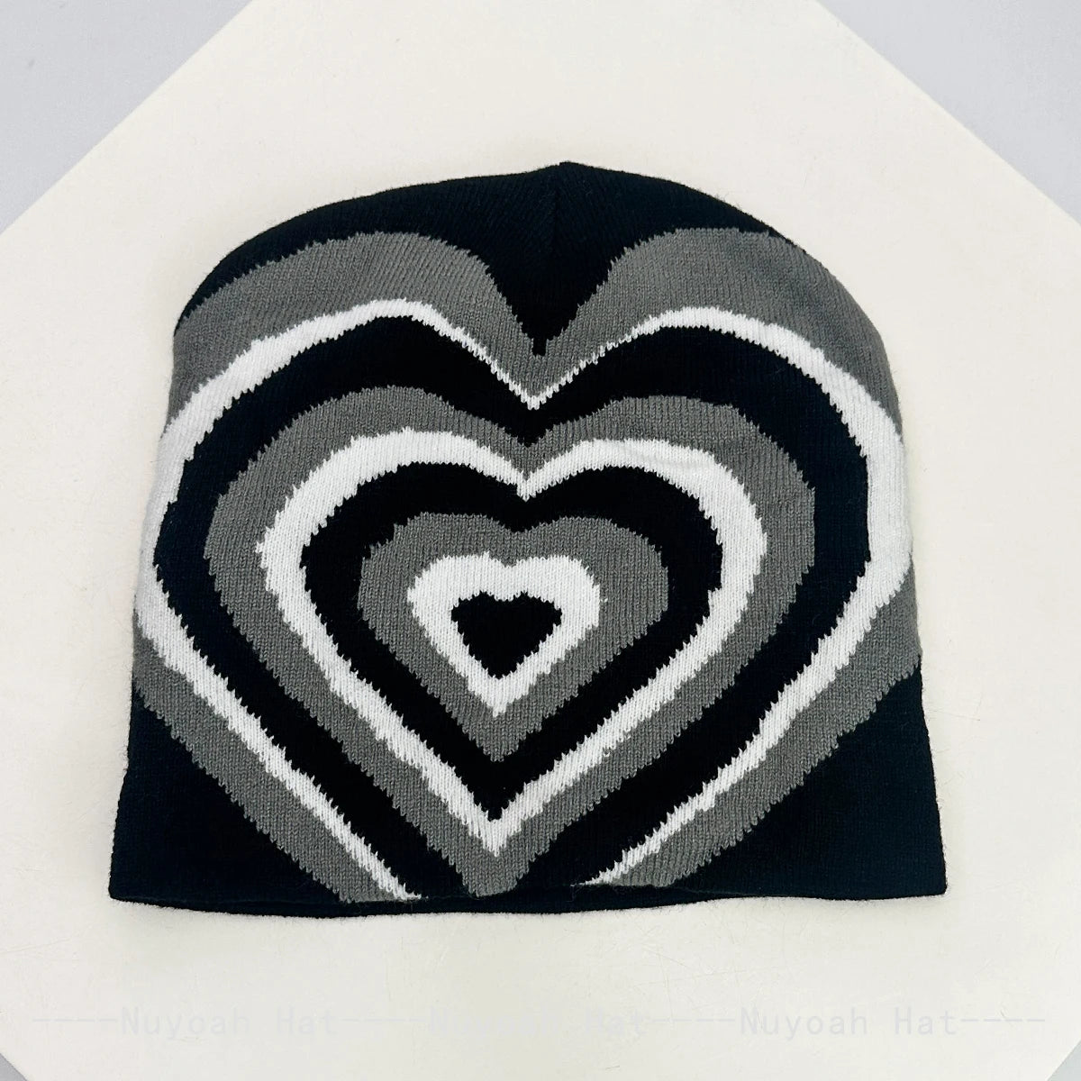 New Men Women Jacquard Five Pointed Star Love Knitted Hats