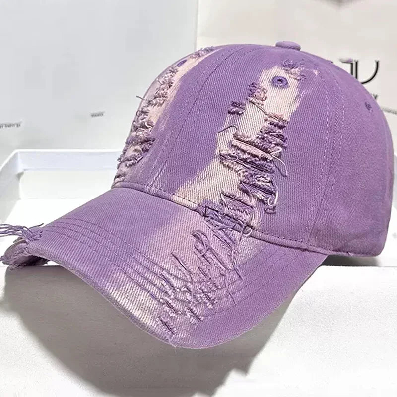 New Ripped Rimmed Baseball Hats For Men And Women