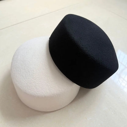 Fashion 100% Wool Top Hat Hard Top Flat Elegant Fedoras Hats