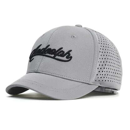 Mesh Short Brim Back Closed Baseball Cap Men Women