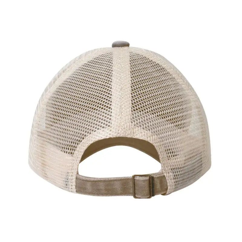 Camel Mirage Graphic Print Mesh Baseball Cap