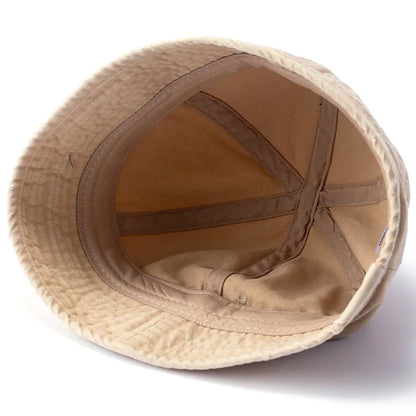 Washed Cotton Short Brim Bucket Hat Unisex Packable Summer Sun Cap