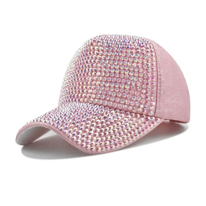 Fashion Luxury Vintage Sunscreen Hats Rhinestones Baseball Caps