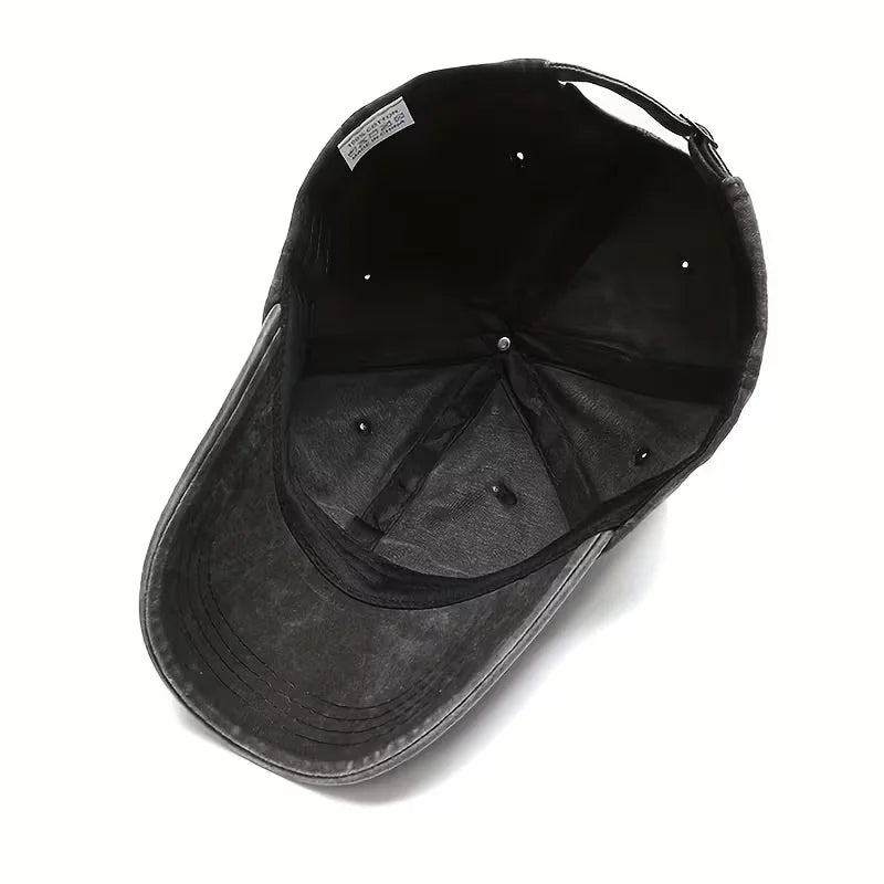 Funny Fishing Print Baseball Cap Breathable Six-Panel Outdoor Hat