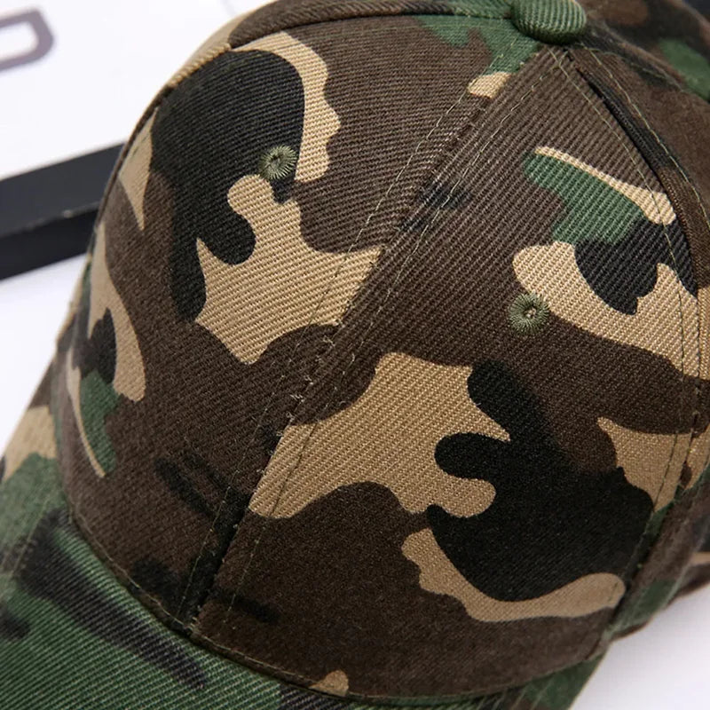 Men Women Summer Cotton Camouflage Printed Baseball Caps Sunhat Outdoor