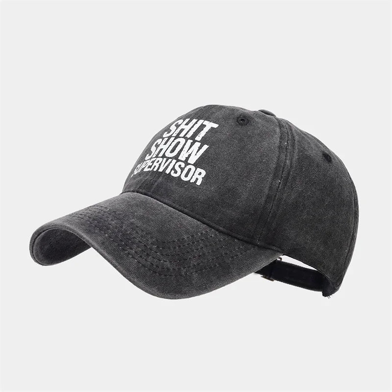 Four Seasons Cotton Letter Print Casquette Baseball Cap