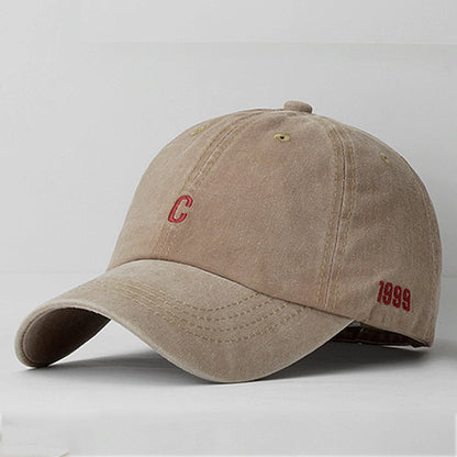 C Letter Embroidery Denim Baseball Caps
