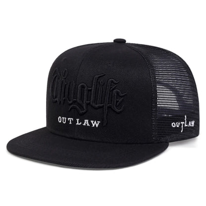 New Baseball Hat Riot LIFE Embroidered Hip Hop Hat Daily Commuting Decoration Hat Unisex Flat Edge Hat