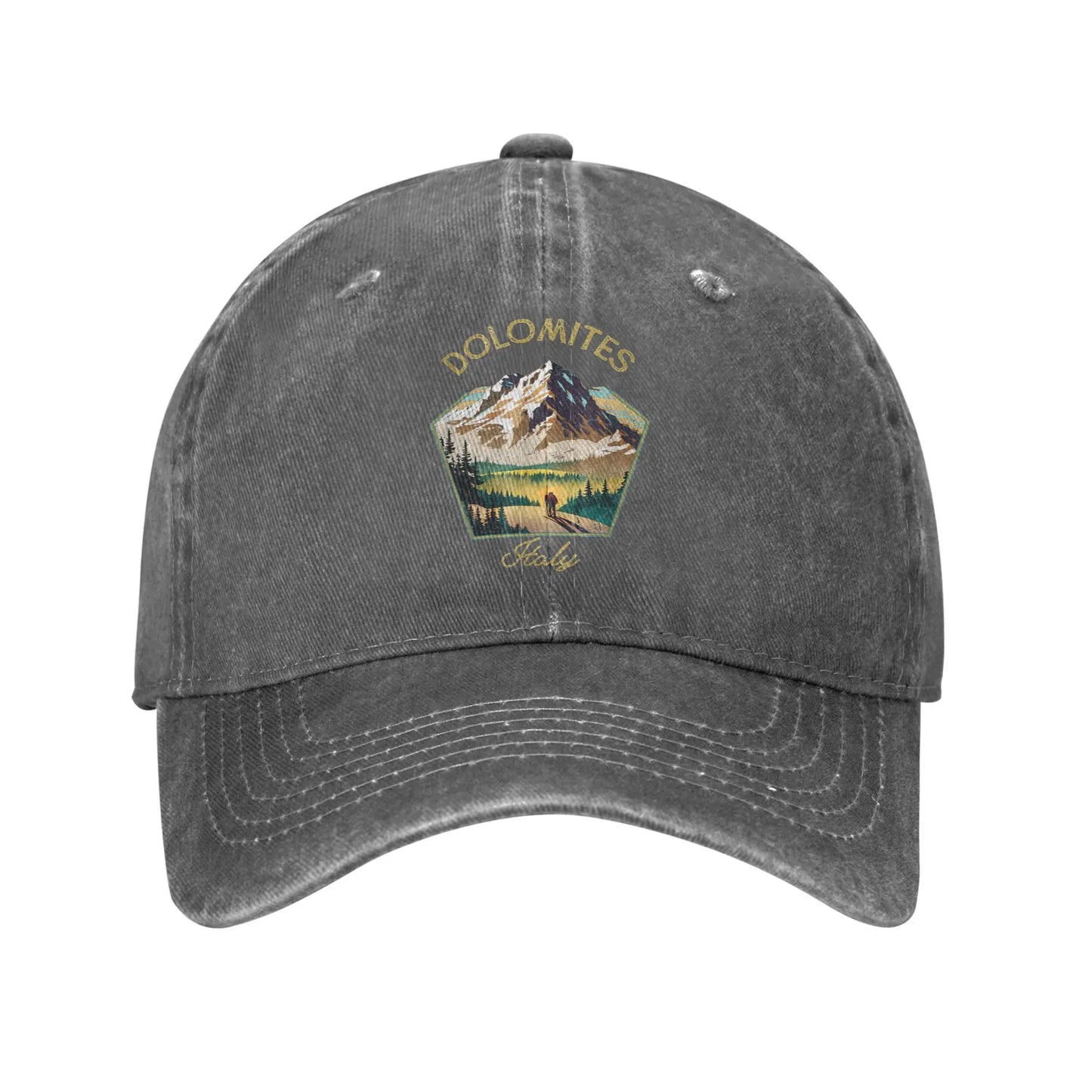Dolomites Italy Mountains Baseball Cap Retro