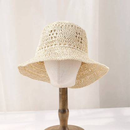 Straw Hat Summer Women Visor Bucket Hat