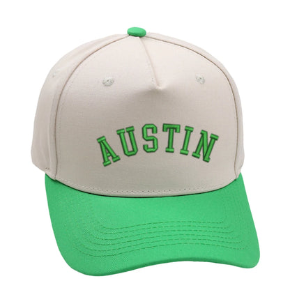 Austin Trucker Hat 3D Embroidery Two Tone Baseball Cap