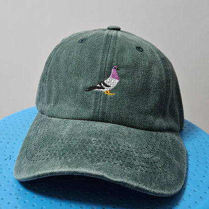 Embroidery Pigeon Design Spring Vintage Baseball Caps