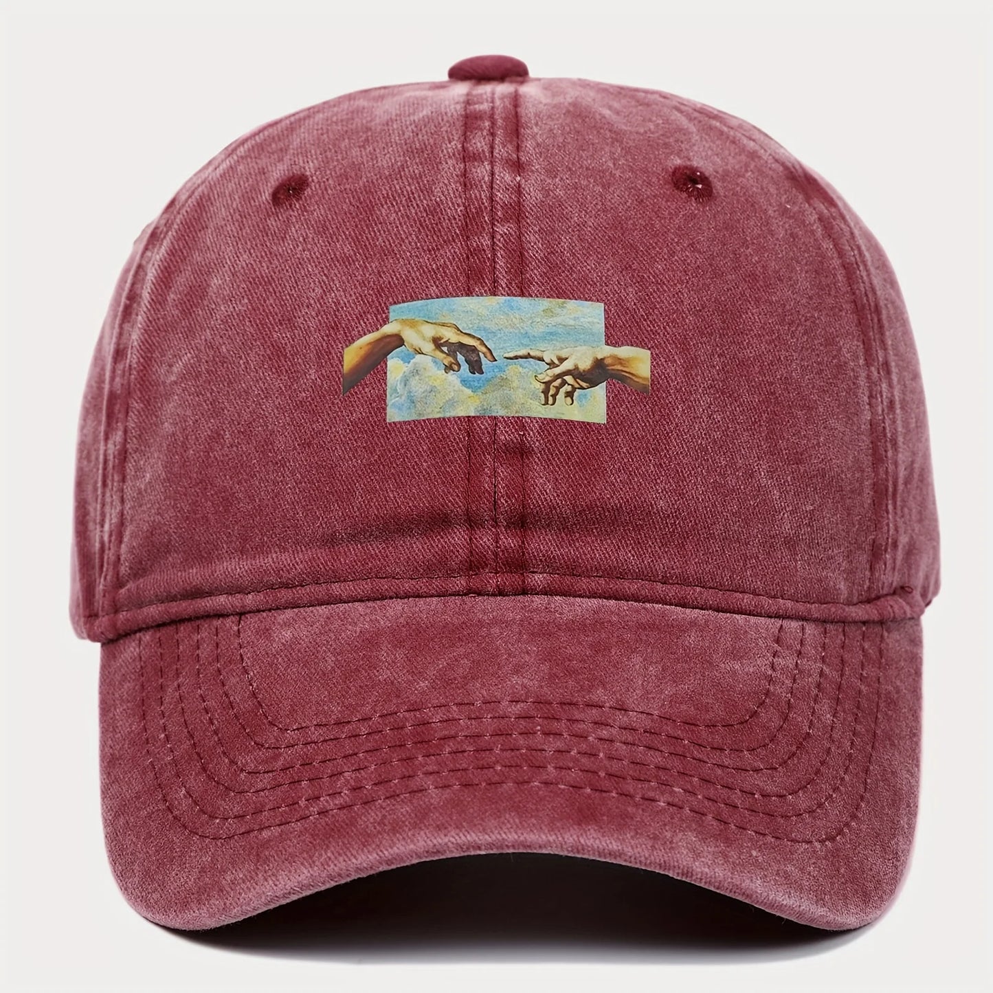 Vintage Printed Baseball Cap, Vintage and Versatile for Both Men and Women